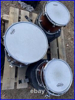 GMS Drum Set 3 Piece With SKB Protective Hard Cases VGC