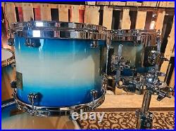 GMS SE Blue to Natural Burst Drum Set