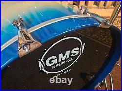 GMS SE Blue to Natural Burst Drum Set