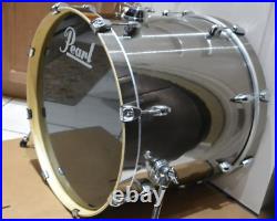 GO DOUBLE! ADD this PEARL EXPORT 22 SMOKEY CHROME BASS DRUM to YOUR SET! J329