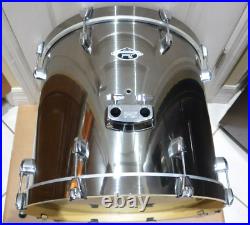 GO DOUBLE! ADD this PEARL EXPORT 22 SMOKEY CHROME BASS DRUM to YOUR SET! J329
