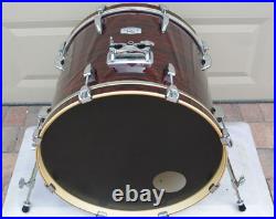GO DOUBLE BASS! ADD this PEARL EXPORT 22 RED STRATA to YOUR DRUM SET TODAY i950