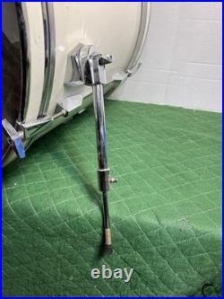 GO DOUBLE PEARL EXPORT SERIES 22 White BASS DRUM SET See Details as is