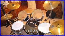GP Drum Set Metallic Black CODA Crash Cymbals MEINL Ride Cymbal
