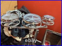 GP Percussion Tunable 3 Piece Roto Tom Set witho Stand 6 + 8 + 10