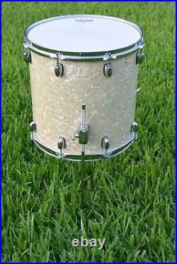 GRETSCH 14 CATALINA CLUB VINTAGE WHITE PEARL FLOOR TOM to YOUR DRUM SET! R147