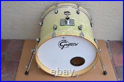 GRETSCH 18 CATALINA CLUB BASS DRUM in WHITE MINT FADE for YOUR DRUM SET! J35