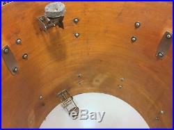 GRETSCH 50s Vtg 3-Ply Drum Set 13/16/20 WMP Gladstone Brackets Round Badge Kit