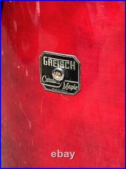 GRETSCH CATALINA Maple 16 Floor Tom Drum MAHOGANY Red Transparent GLOSS II