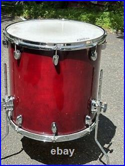 GRETSCH CATALINA Maple 16 Floor Tom Drum MAHOGANY Red Transparent GLOSS II