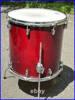 GRETSCH CATALINA Maple 16 Floor Tom Drum MAHOGANY Red Transparent GLOSS II