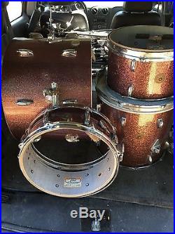 Gretsch Drums 60s 2012145x14burgundy Sparkle Jazz Drum Set Rare Vintage Dw