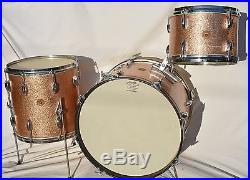 GRETSCH PROGRESSIVE JAZZ Drum Set, Vintage Round Badge. 20, 14, 12