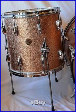 GRETSCH PROGRESSIVE JAZZ Drum Set, Vintage Round Badge. 20, 14, 12