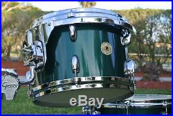 GRETSCH USA 20/12/14 + SNARE 125th ANNIVERSARY DRUM SET in CADILLAC GREEN! #E800
