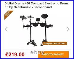 Gear4music Dd400+ Electric Electronic Digital Drum Kit Set