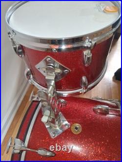 Gretsch 1966 Red Sparkle 4 piece drum set