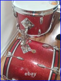 Gretsch 1966 Red Sparkle drum set