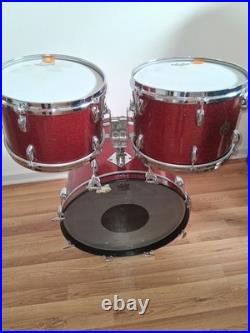 Gretsch 1966 Red Sparkle drum set