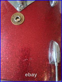 Gretsch 1966 Red Sparkle drum set