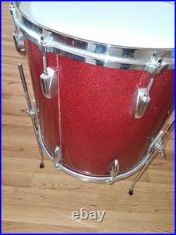 Gretsch 1966 Red Sparkle drum set