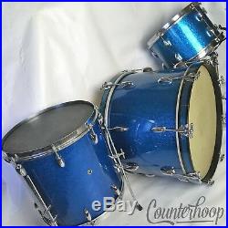 Gretsch 20,12,14Virgin Bass/Tom/Floor Drum Set/Kit 3Ply 50s Broadkaster Blue Sp