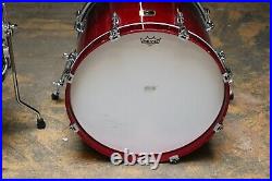 Gretsch 4pc Renown Drum Set Kit Red Sparkle Fade