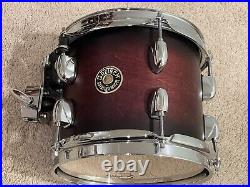 Gretsch 8 X 7 Catalina Maple Tom Satin Deep Cherry Burst Drums Drumset