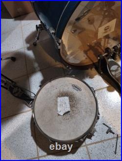 Gretsch Blackhawk 5pc Drum Set with 4 Cymbals Read Description