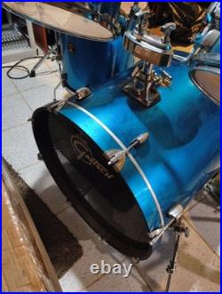 Gretsch Blackhawk 5pc Drum Set with 4 Cymbals Read Description