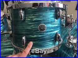 Gretsch Brooklyn Series Turquoise Oyster Drum Set 22/22/13/14/16