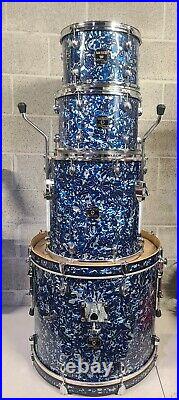 Gretsch Catalina CLUB Drum Set Rare Alien Blue Finish, Excellent Mint Condition