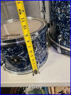 Gretsch Catalina CLUB Drum Set Rare Alien Blue Finish, Excellent Mint Condition