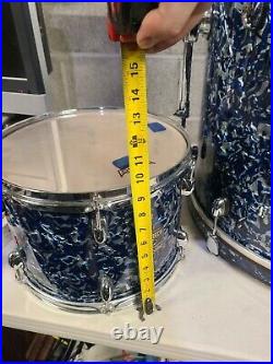 Gretsch Catalina CLUB Drum Set Rare Alien Blue Finish, Excellent Mint Condition