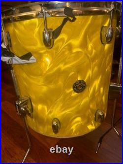 Gretsch Catalina Club 3 Piece Drum Set 20/12/14/14 Yellow Satin Flame