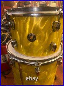 Gretsch Catalina Club 3 Piece Drum Set 20/12/14/14 Yellow Satin Flame