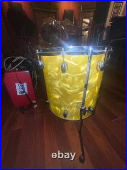 Gretsch Catalina Club 3 Piece Drum Set 20/12/14/14 Yellow Satin Flame