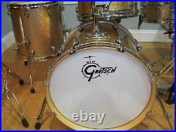 Gretsch Catalina Club Drum Set with Cymbals Throne Gold Sparkle