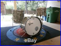 Gretsch Drum Set Round Badge Midnight Blue Early 1960's 20/13/16