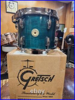 Gretsch Renown Maple 10 Tom, Broadkaster Set Up, Custom Caribbean Blue Gloss
