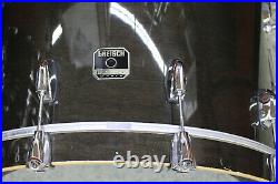 Gretsch Renown Maple 5pc Drum Set kit Black Lacquer Evans Heads 22 16 12 10 8