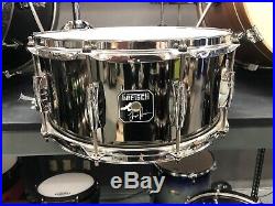 Gretsch Renown Maple 6pc Transparent Black Drum Set Taylor Hawkins Snare