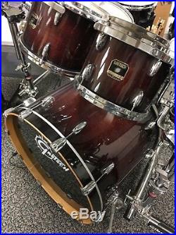 Gretsch Renown Maple 7 pc Drum Set /Cherry Burst /Cymbals/Hardware