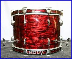 Gretsch Stop Sign Badge Red Wine Pearl Drum Set