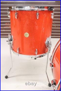 Gretsch USA Broadkaster 3pc Drum Kit Set Tangerine Glitter 26/16/14 Gretsch USA Broadkaster 3pc Drum Kit Set Tangerine Glitter 26/16/14