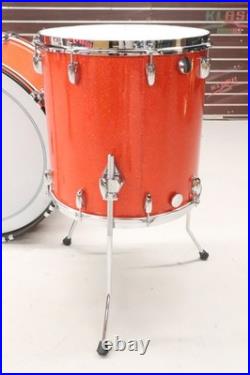 Gretsch USA Broadkaster 3pc Drum Kit Set Tangerine Glitter 26/16/14 Gretsch USA Broadkaster 3pc Drum Kit Set Tangerine Glitter 26/16/14