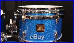 Gretsch USA Custom 18/12/14 Bop Jazz Drum Set Blue Sparkle (FREE SHIPPING)
