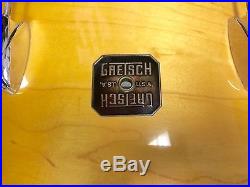 Gretsch USA Custom 3pc Natural Maple Drum Set! 24,18,13