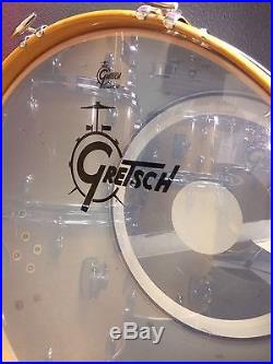 Gretsch USA Custom 6pc Natural Maple Drum Set! 24,18,15,13,10,8. Video