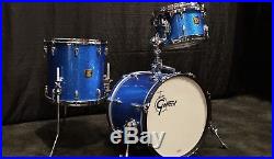 Gretsch USA Custom Bop Jazz Drum Set Blue Sparkle (FREE SHIPPING)